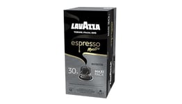 Lavazza, Espresso Maestro Ristretto, 30 Aluminium Capsules Compatible with Nespresso Original Machines, Chocolate & Caramel Notes, Arabica & Robusta, Intensity 12/13, Dark Roasting, Zero CO2 Impact