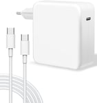 Chargeur Mac Book Pro, 100W Usb-C Ordinateur Portable Adapter Pour Mac Book Pro 16, 15, 14, 13 Pouces, Mac Book Air 13 Pouces, Ipad Pro Et Tous Les Appareils Usb C