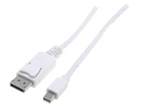 Cable DisplayPort 1.1a male 3m blanc