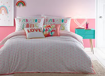 Appletree Kids - Tilly Spot - 100% Cotton Duvet Cover Set - Single Bed Size in Coral