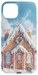 iPhone 15 Plus Cute Christmas Gingerbread House Snowflakes Holiday Xmas Case