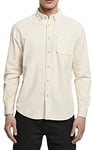 Urban Classics Men's Corduroy Shirt, whitesand, XXL