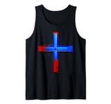 The Rugged Cross of Salvation of Jesus God Trinity Tank Top