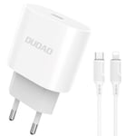 Dudao Iphone Xr Laddare - 2m Kabel & Väggladdare 20w