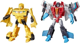 Heroes And Villains, Pack De 2 Figurines Bumblebee Et Starscream De 17,5 Cm