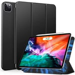 ZtotopCase Case for iPad Pro 12.9 2022/2021/2020 (6th/5th/4th Generation), Magnetic Ultra Slim Lightweight and Folding Stand Protective Case with Automatic Sleep/Wake, Black