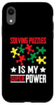 Coque pour iPhone XR Résoudre Des Énigmes Est Mon Super Pouvoir Jeu Puzzler