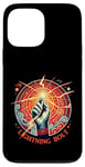 Coque pour iPhone 13 Pro Max RPG fantastique Lightning Bolt Red Magic Spell