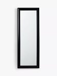 John Lewis ANYDAY Classic Leaner / Wall Mirror, 140 x 50cm, Black