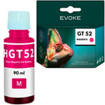 HP GT52 tulostimen mustepullo punainen, 90ml, 10 280 sivua, patruuna yhteensopiva Ink Tank Wireless 315, 410, 415, 416, 417, 419, Smart Tank 500, 510, 515, 530, 610, 615, 670, 675, 720, 725, 790, 7 ka