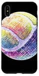 Coque pour iPhone XS Max Art Balle De Tennis Colorée Pour Sportifs