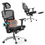 Kontorsstol NEWTRAL Chair Pro NT002 Ergonomisk adaptiv stol för nedre ryggen, justerbart armstöd, nackstöd, fotstöd