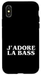 Coque pour iPhone X/XS J'adore la basse