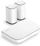 Système WiFi Mesh Double Bande Velop Micro 6 de - Routeur WiFi 6 3 Gbit/s pour 465 m² et Plus de 150 appareils - Remplace Le routeur Internet et l¿amplificateur - Lot de 3