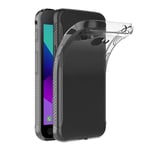 For Samsung Galaxy X Cover 4 G390F Clear TPU Silicone Gel Back Case Screen Film