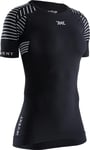 X-Bionic Invent 4.0 T-Shirt Maillot de Compression Manches Courtes Femme, Opal Black/Arctic White, FR : XL (Taille Fabricant : XL)