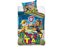 Paw Patrol ''Pawfect Team'' Sängkläder 140X200 Cm - 100 Procent Bomull