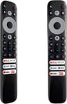 Télécommande Tcl Rc902V Pour Tcl Android Tv Mini-Led Qled 4K Uhd Smart Tv Avec Netflx,Prme Vido,Youtube,Guard,Media Et Tcl Channel¿Sans Fonction Vocale).