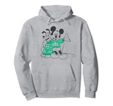 Disney Mickey And Pluto Noël Outline Sweat à Capuche