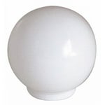 Bouton de meuble boule hêtre laqué blanc-diamètre 35mm CADAP