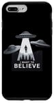 iPhone 7 Plus/8 Plus I Want to Believe UFO Alien Abduction Funny Alien Lover Area Case