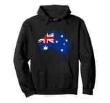 Australia Down Under Classic Australian Flag Map Gift Pullover Hoodie