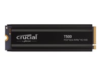 Crucial T500 - SSD - 4 To - interne - M.2 2280 - PCIe 4.0 x4 (NVMe) - dissipateur de chaleur intégré