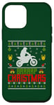 Coque pour iPhone 12 mini Braap Christmas Dirt Bike motocross Ugly Christmas Sweater