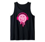 Melting Smile Funny Smiling Melted Dripping Happy Face Cute Tank Top