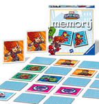 Ravensburger Marvel Avengers Super Hero Adventures Mini Memory Game - Matching Picture Snap Pairs Games For Kids Age 3 Years Up