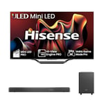 Hisense TV & Soundbar Bundle: 85U7NQTUK Mini-LED PRO TV Plus the AX3120G 3.1.2 Channel Soundbar with 360W Power with its Large Chamber Design-The Perfect Match for the ultimate Audio-Visual Experience