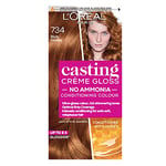 L'Oreal Paris Casting Creme Gloss semi-permanent hair dye, Blends away grey hair leaving a radiant hair colour, Brown hair dye, 734 Rich Honey Blonde, 1 Count (Pack of 1)