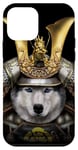 Coque pour iPhone 12 mini Husky de Sibérie en armure de samouraï japonais