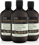 Baylis & Harding Goodness Oud, Cedar & Amber Bath Soak, 500ml Pack of 3 - Vegan