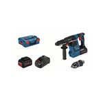 Perforateur SDS Plus Bosch Professional GBH 18V-26F, avec 2 batteries ProCore 5,5Ah, Chargeur, en L-Boxx - 061191000F