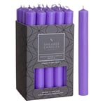 Shearer Dinner Candles Lilac 8 inch Unscented Dripless 8 Hour Burn Time 20 Pack