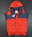 Tommy Hilfiger Jeans Mens Gilet Vest Bodywarmer Red Blue Denim OS (PLUS) BNWT