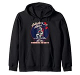 Galactic Astronaut Space Humor Universe Manifestation Zip Hoodie