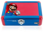 sacoche officielle aluminium metal case nintendo ds lite dsi  mario rouge