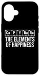 iPhone 16 Capybara The Elements Of Happiness Periodic Table Funny Case