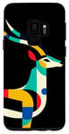 Coque pour Galaxy S9 Minimalisme géométrique Illustration moderne Gazelle Art