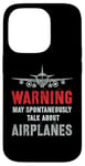 Coque pour iPhone 14 Pro Vintage Je pourrais parler spontanément d'avions Fly Model