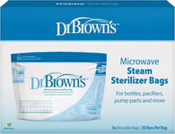 Dr. Brown’s Microwave Steam Steriliser Bags for Baby Bottles, Travel Sterilis