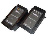 2 Multicolour Ink Cartridges replaces Canon PG-545XL, PG-545, CL-546, CL-546XL