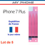 Lot De 5 : Autocollant Sticker Adhésif Colle Batterie Iphone 7 Plus Strips Double Face