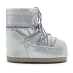 Moon Boot Icon Low Glitter silver