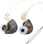 Tangzu Wan'Er S.G Hifi Ecouteurs Intra-Auriculaires A Diaphragme En Pet De 10Mm Avec Diaphragme En Pet De Forme Ergonomique,Cable Tresse Ofc Detachable A 2 Broches Pour Audiophile,Musicien,