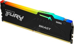 FURY Beast Black RGB EXPO 8GB 6000MT/s DDR5 CL30 DIMM Desktop Gaming Memory Single Module - KF560C30BBEA-8