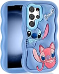 oqpa for Samsung Galaxy S23 Ultra Case Cute Cartoon 3D Character Design Girly Cases for Girls Boys Women Teens Kawaii Unique Fun Cool Funny Silicone Soft Shockproof Cover for S 23 Ultra 6.8", Blue