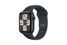 Apple Watch SE GPS + Cellular 44mm Boîtier en Aluminium Minuit avec Bracelet Sport Minuit - S/M